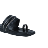 Casual Flat Sandals Black