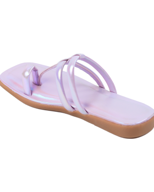 Purple Casual Flat Sandals