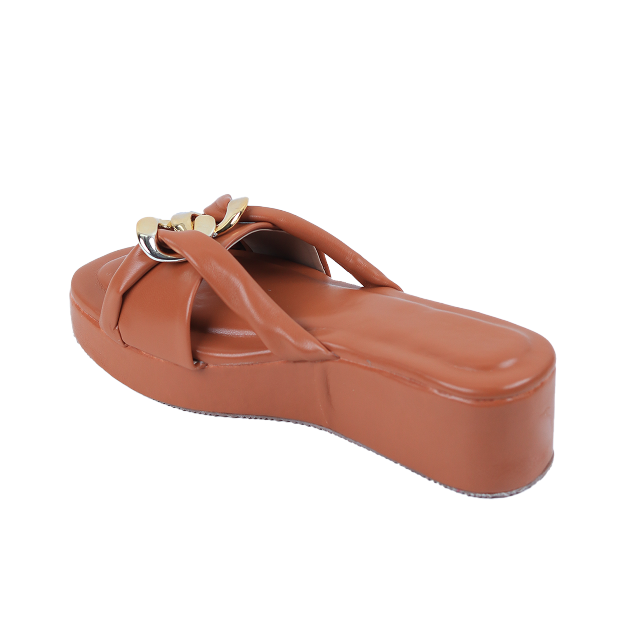 Brown Slip-on Sandals