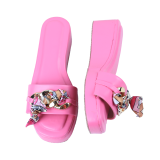 Pink Slip-on Sandals
